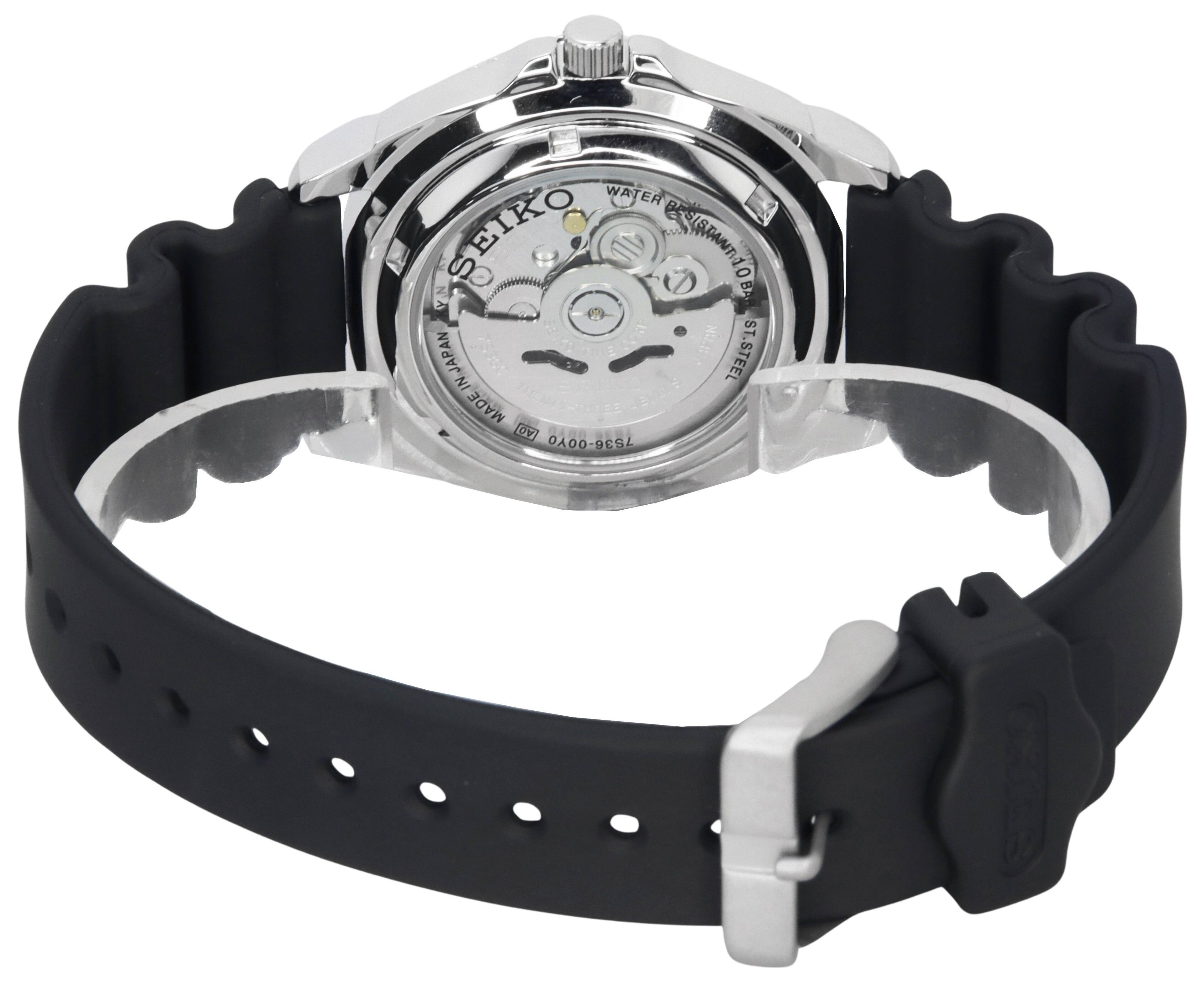 SEIKO  
MADE IN JAPAN  
WATER RESISTANT  
STAINLESS STEEL  
MOV'T 7536-00Y0  
MADE IN JAPAN