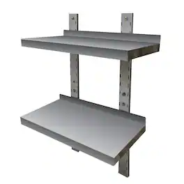 Sportsman Pro-Series - Sportsman Series Stainless Steel Double Wall Mount Shelf - Silver