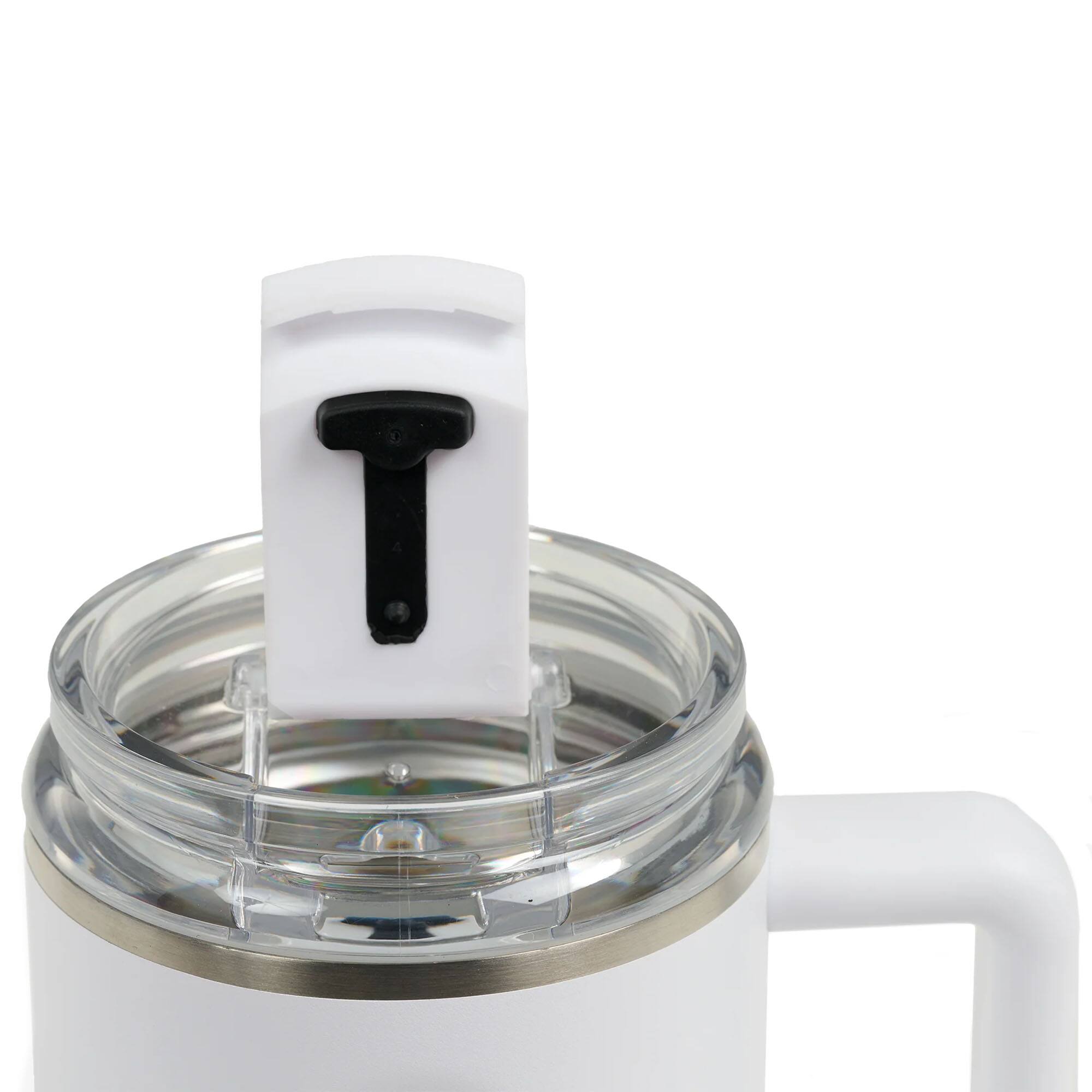 Alt View 4. Igloo - Igloo 15 oz. Stainless Steel Coffee Mug - White - White.