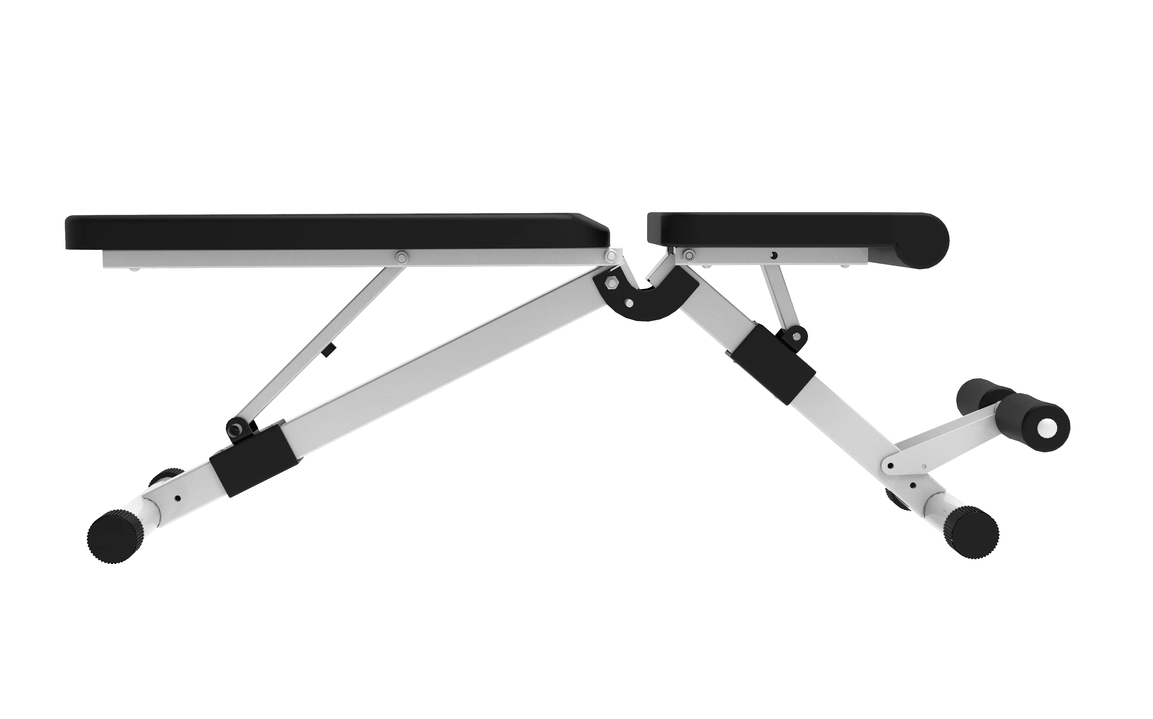 Back. ELEMENT ACE - Adjustable Weight Training Bench with 7-Position Backrest for Full-Body Strength Workouts and Compact Folding Design - Antique Black.