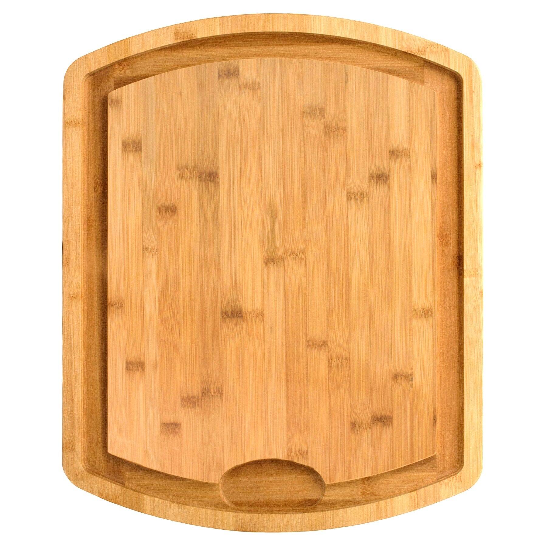 Front. Totally Bamboo - Farmhouse Carver Carving Board, 19-1/2" x 15-1/2".
