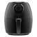 Front. Chefman - TurboFry 3.6 Qt. Analog Air Fryer, Dual Dial Control - Black.