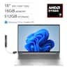 HP - ProBook 465 G11 Laptop 16.0 WUXGA (AMD Ryzen 7 7735U, 16GB DDR5, 512GB PCIe SSD, Win 11 Pro) w/USB Hub - Pike Silver