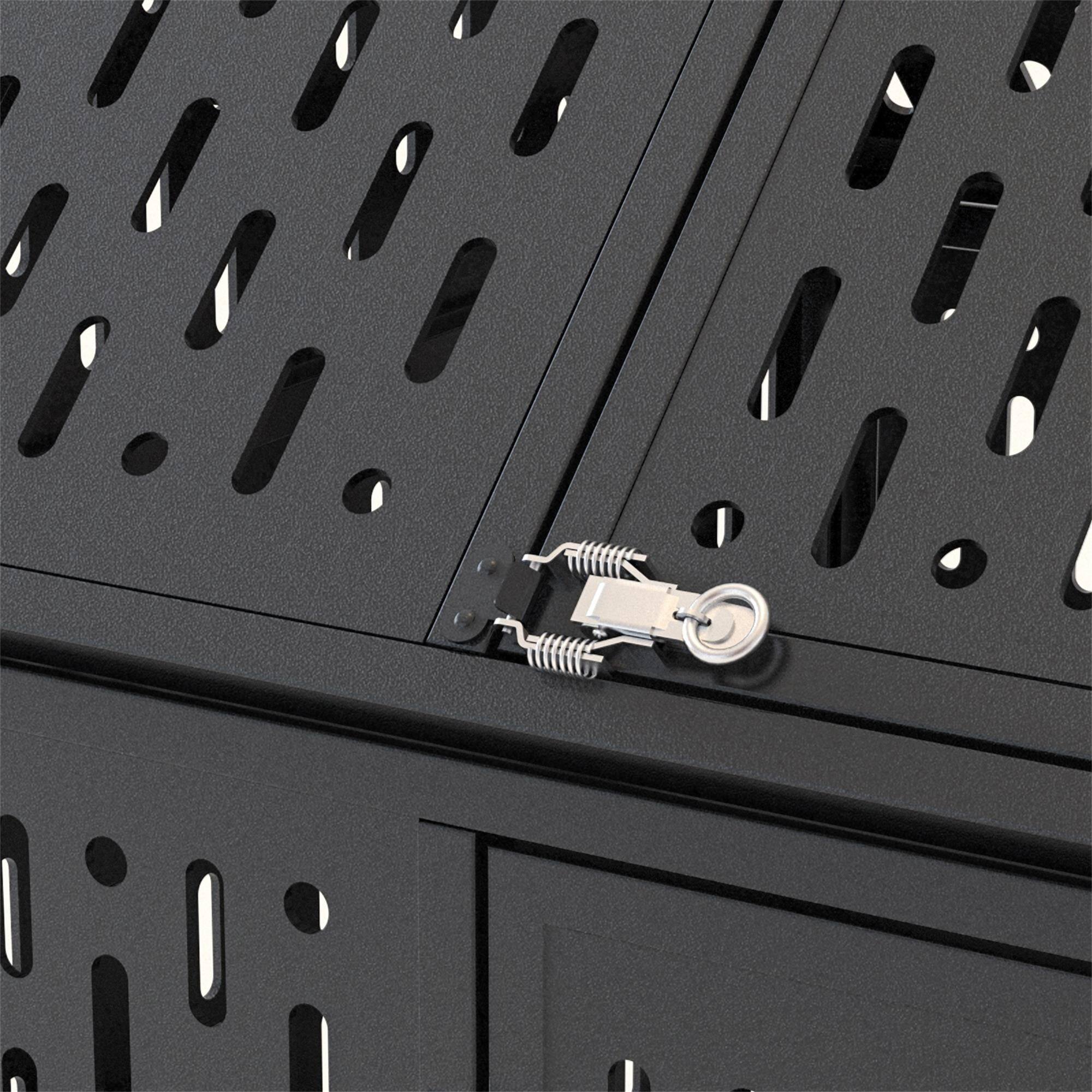 Alt View 2. Pefilos - 45" Heavy Duty Metal Dog Crate with 4 Universal Wheels, Dog Kennel for Large Dog Cage.