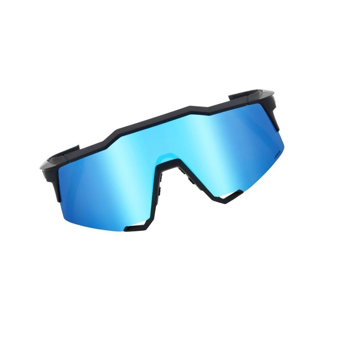 Left. 100% - 100% SPEEDCRAFT Sport Performance Cycling Sunglasses (Matte Black - HiPER Blue Multilayer Mirror Lens) - N/A.