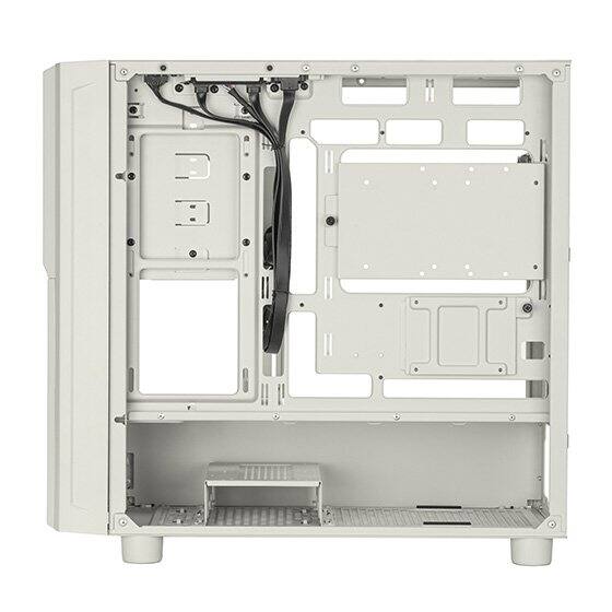 Alt View 8. SilverStone - SST-FLP03W Retro-inspired M-ATX versatile chassis with support for diverse storage high-end GPUs and efficient cooling - White.