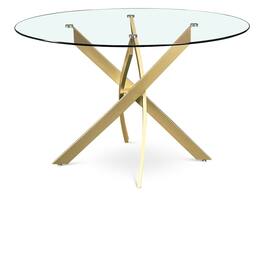 Meridian Furniture - Xander Brushed Dining Table - Gold