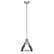 Angle. Camden&Wells - Madison 12" Metal Pendant - Polished Nickel.