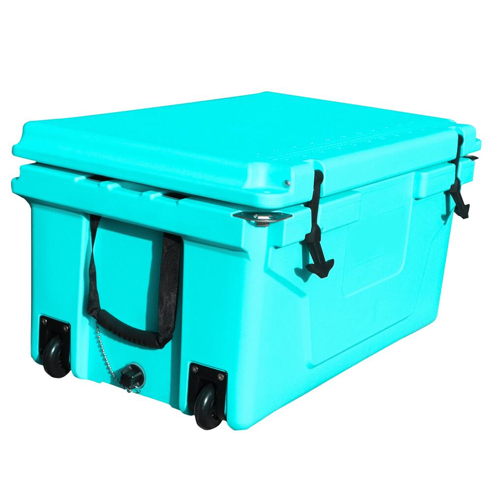 Back. ELEMENT ACE - Outdoor Camping Picnic Fishing portable cooler 65QT Portable Insulated Cooler Box - Blue.