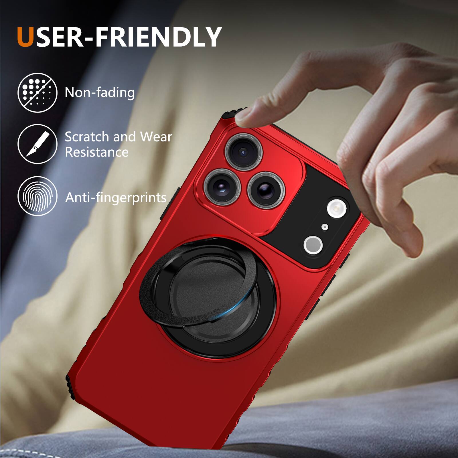 USER-FRIENDLY

- Non-fading
- Scratch and Wear Resistance
- Anti-fingerprints
