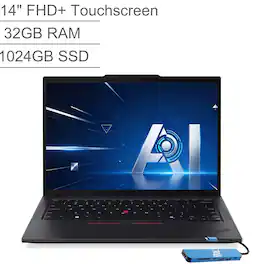 Lenovo - Refurbished Excellent - Upgraded - ThinkPad T14 Gen5 Laptop - 14" FHD+ Touchscreen- Intel Core Ultra 5 - 32GB RAM - 1TB SSD – Fingerprint– Win 11 Pro