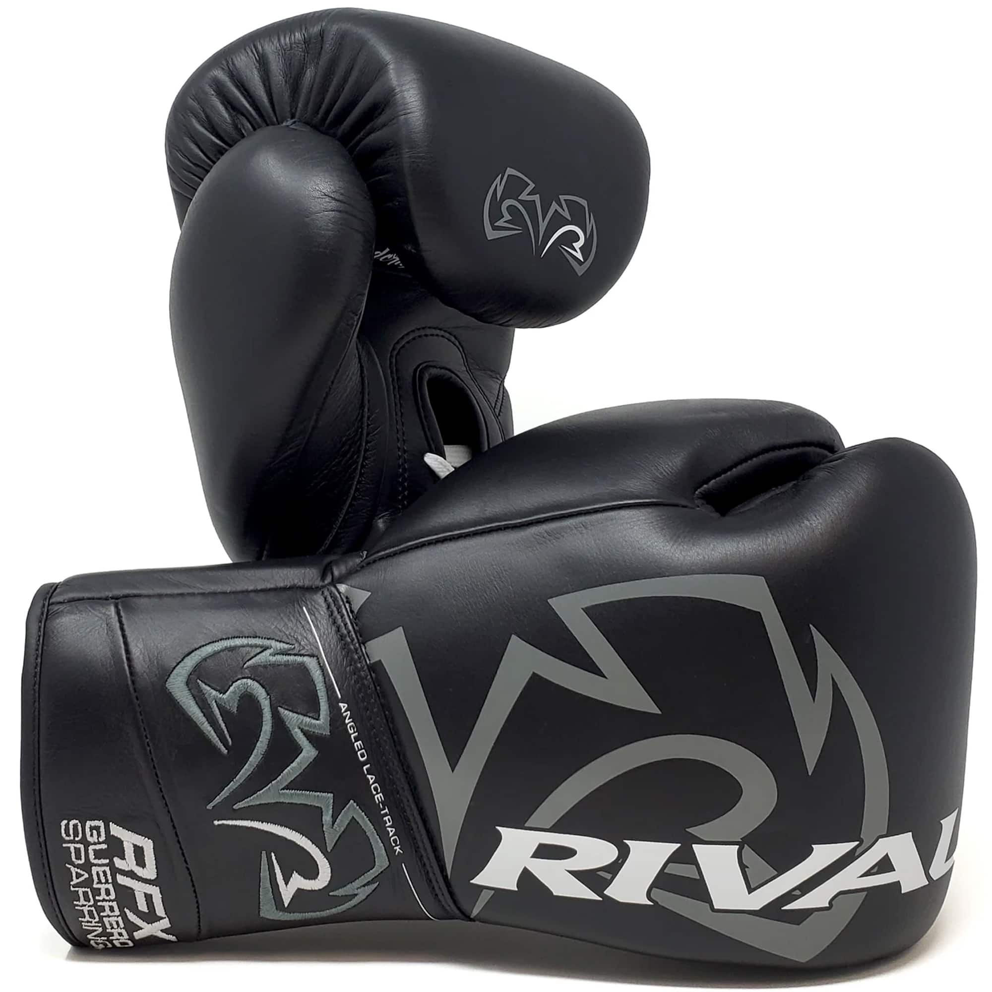 RIVAL - Boxing RFX-Guerrero HDEF Lace-Up Sparring Gloves - 14 oz. - Black