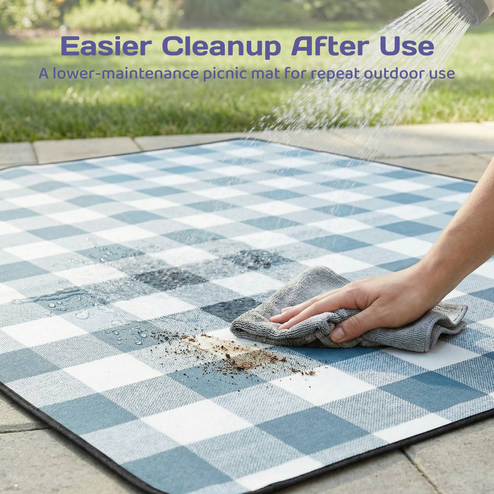 Easier Cleanup After Use  
A lower-maintenance picnic mat for repeat outdoor use