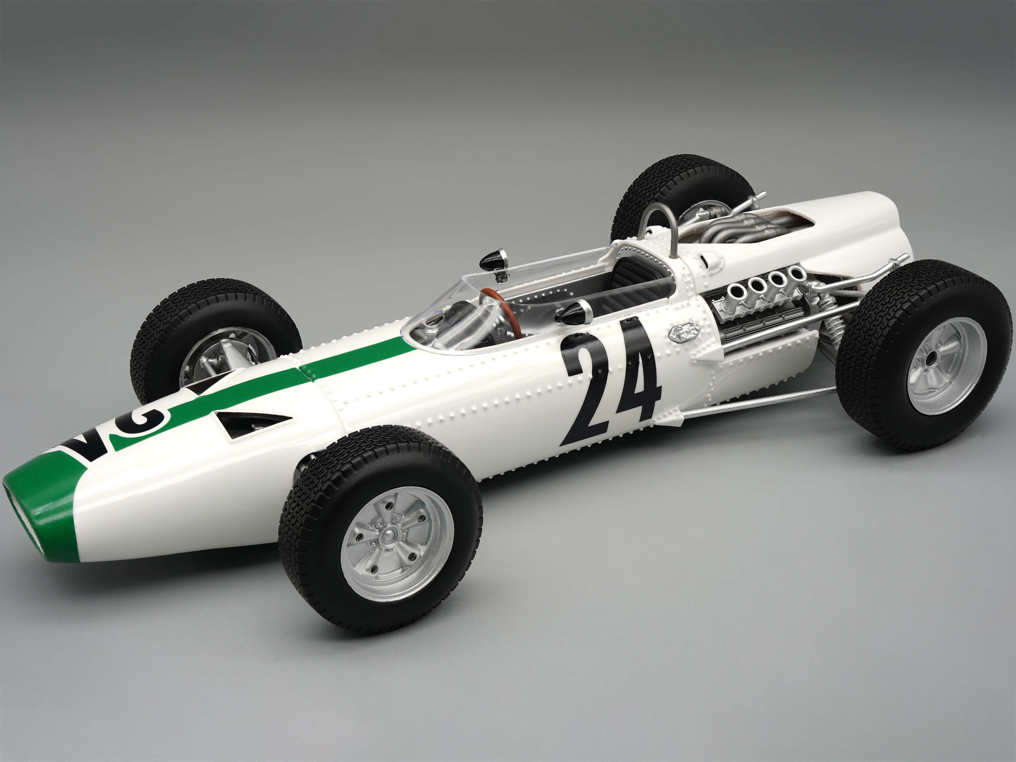 BRM P261 #24 Formula One F1 "Belgian GP" 1966 "Mythos Series" Limited Edition to 40 pieces 1/18 model car by Tecnomodel