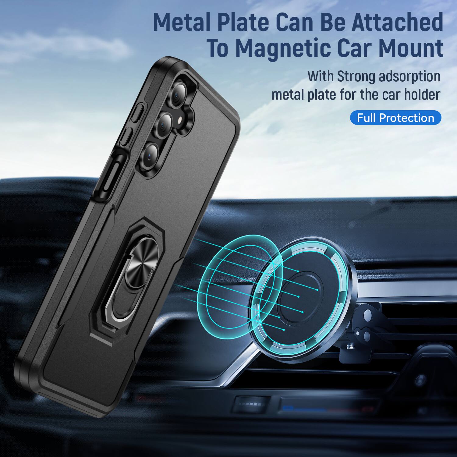 UUCOVER Rugged Protective Case for Samsung Galaxy A16 5G/4G, Rotating ...