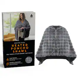 Pursonic - Electric Plush Heated Poncho Shawl