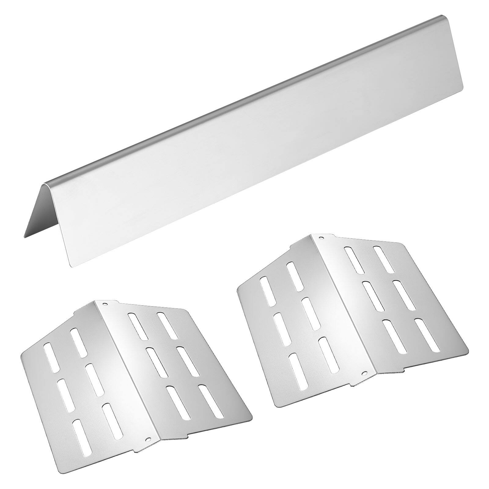 Alt View 5. VEVOR - Flavorizer Bars and Heat Deflectors, 17 inch Grill Replacement Part, for Weber Genesis 300 Series Grills - Silver.