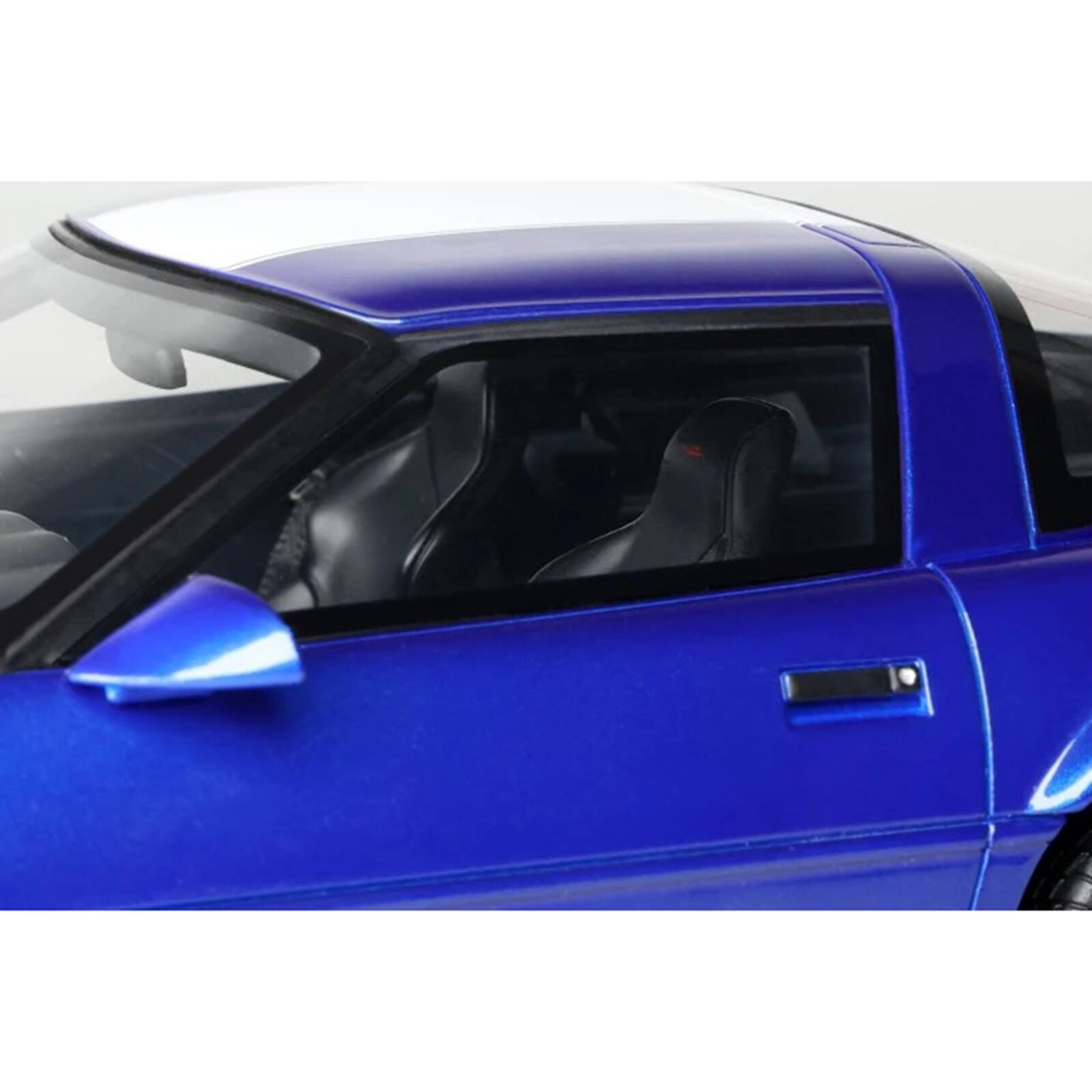 Alt View 1. GT Spirit - 1996 Chevrolet Corvette C4 Grand Sport Blue Metallic with White Stripe 1/18 Model Car by GT Spirit.