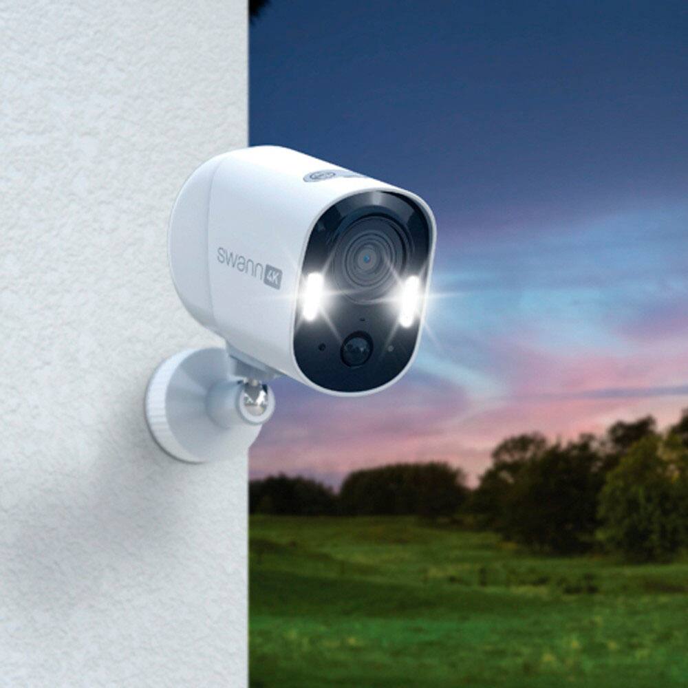 Alt View 14. Swann - Swann Xtreem4K Wireless Security Camera with 32GB Micro SD & Cloud Storage - White.
