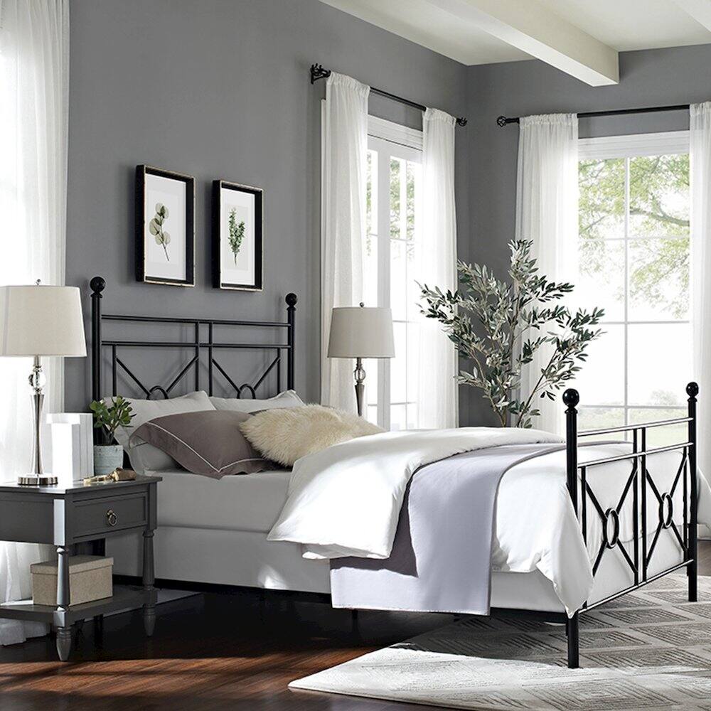 Back. Crosley Furniture - Montgomery Queen Bed - Headboard - Black.