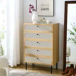 Chaucer 5-Drawer Chest by Modway - Oak