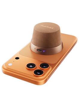 Momax - 1-Vibe Go Magnetic Portable True Wireless Speaker - Mini Waterproof Shower Speaker with Bass - Gold