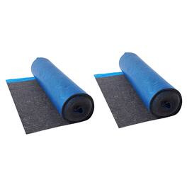 VEVOR - Floor Underlayment 400 sq. ft, 3mm Laminate Flooring Padding with Attached Vapor Barrier, Heavy Duty Fiber+PE Film - Blue