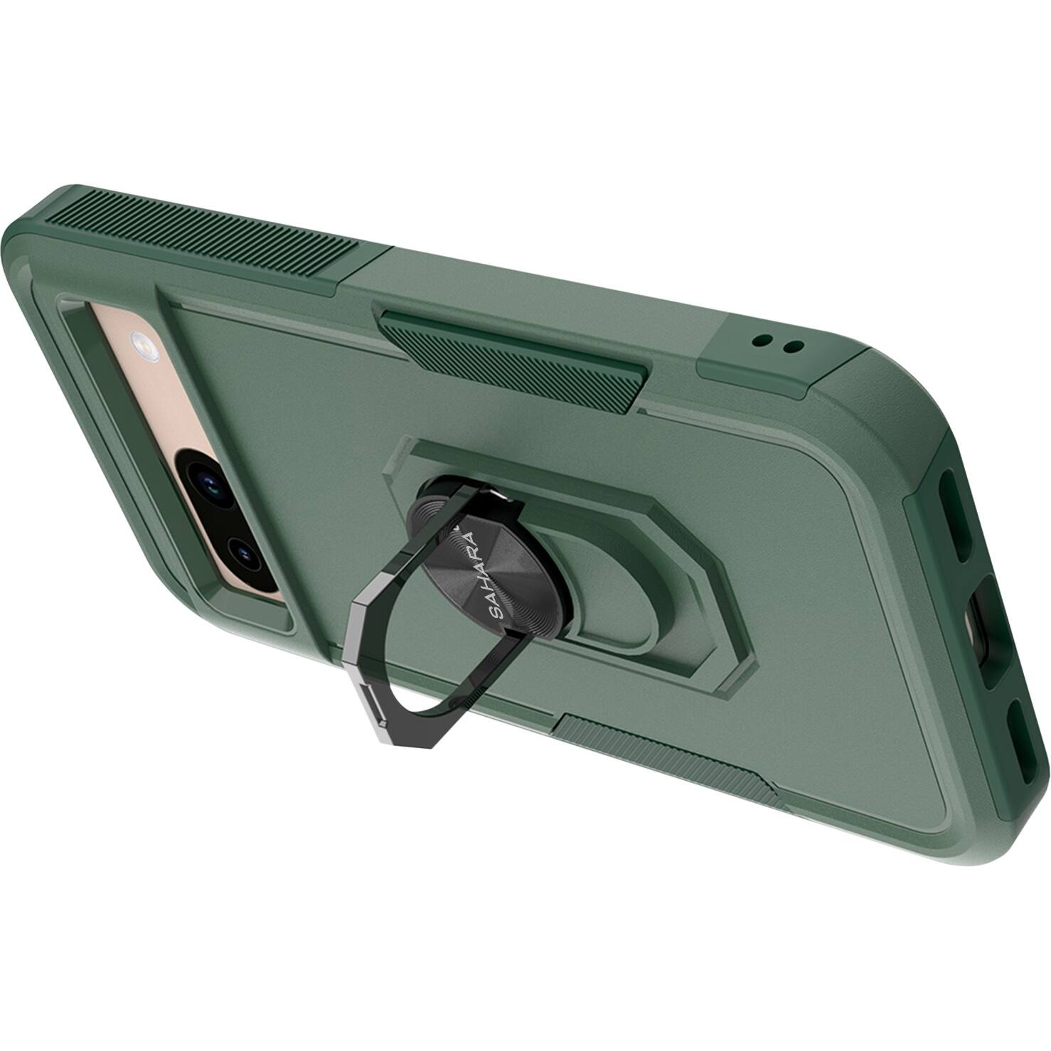 Alt View 12. SaharaCase - Raider Series Kickstand Case for Google Pixel 8a - Cactus Green.