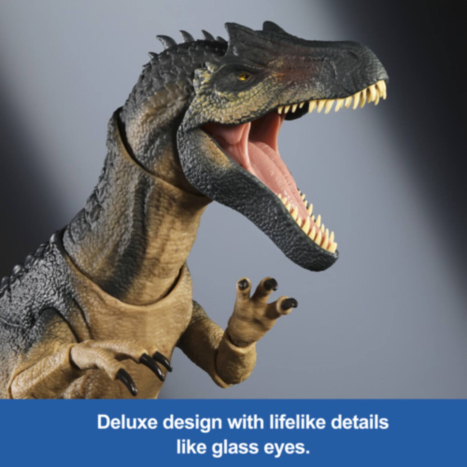 Deluxe design with lifelike details like glass eyes.