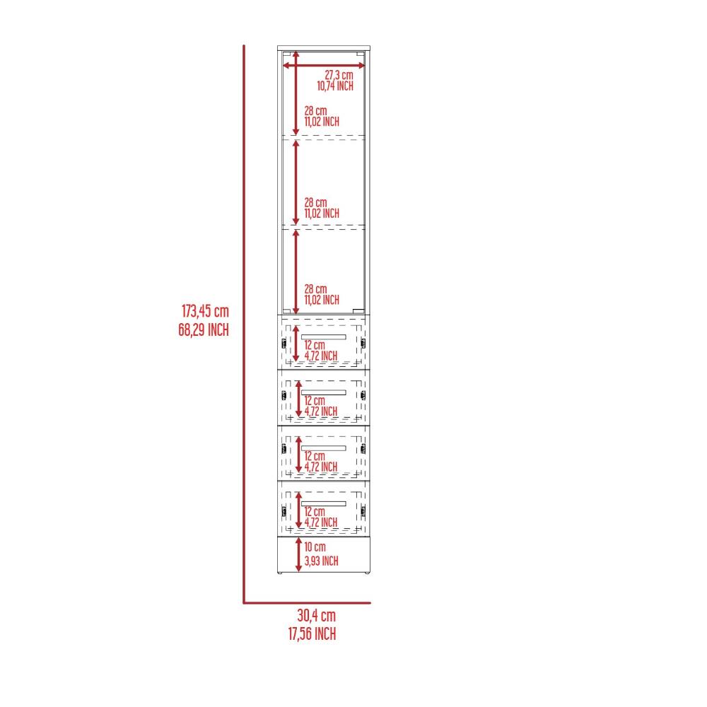 273 cm 10.74 INCH  
28 cm 11.02 INCH  
28 cm 11.02 INCH  
173.45 cm 68.29 INCH  
28 cm 11.02 INCH  
12 cm 4.72 INCH  
12 cm 4.72 INCH  
12 cm 4.72 INCH  
12 cm 4.72 INCH  
10 cm 3.93 INCH  
30.4 cm 17.56 INCH