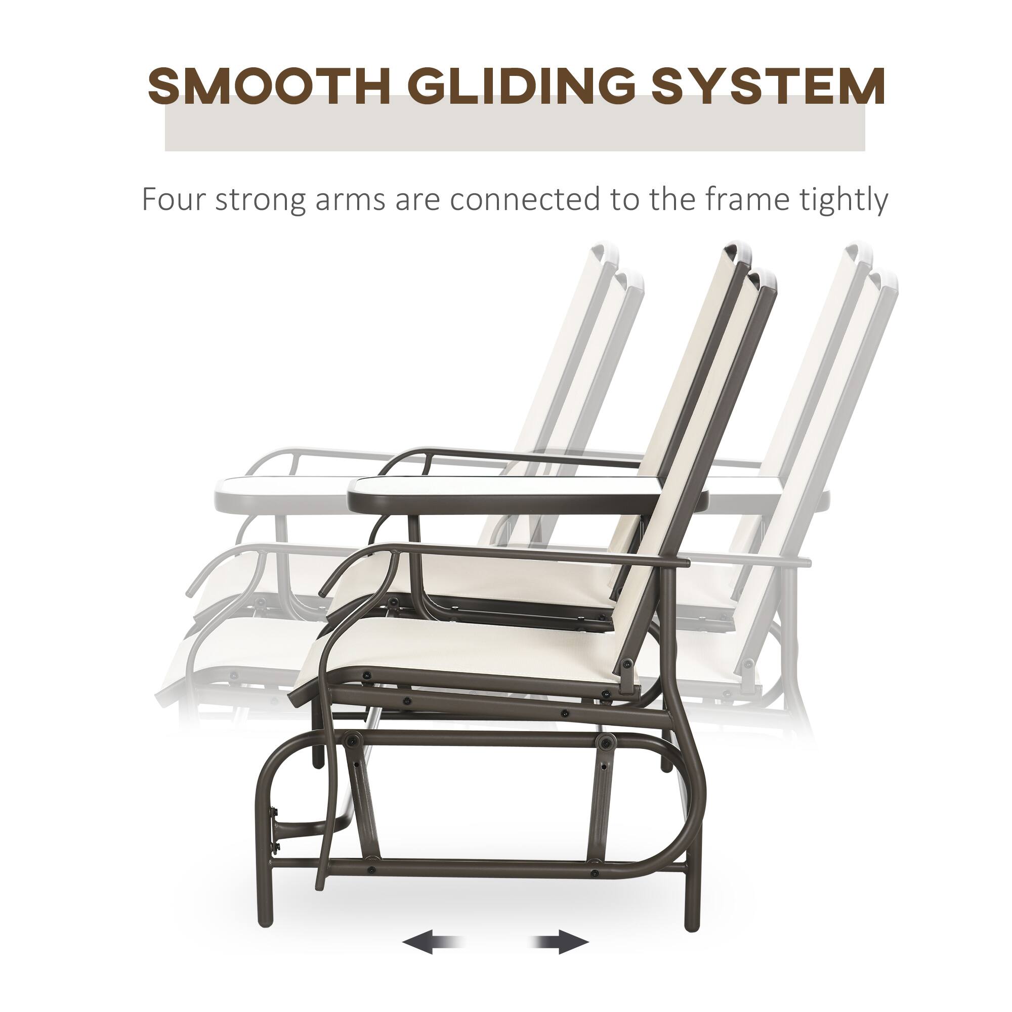 SMOOTH GLIDING SYSTEM
Four strong arms are connected to the frame tightly