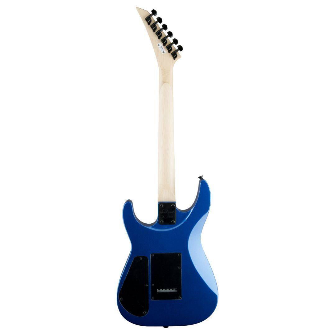 Left. Jackson - Jackson JS Series Dinky JS11, Metallic Blue Electric Guitar.