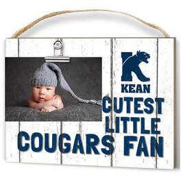 Jardine - Kean University Cougars 8'' x 10'' Cutest Little Weathered Logo Clip Photo Frame - White