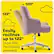 Alt View 15. Serta - Leighton Modern Memory Foam & Twill Fabric Home Office Chair - Lilac.