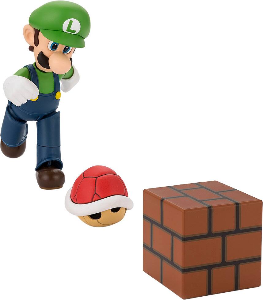 Alt View 2. Bandai - 4.3" Luigi - Super Mario - Tamashii Nations S.H. Figuarts.