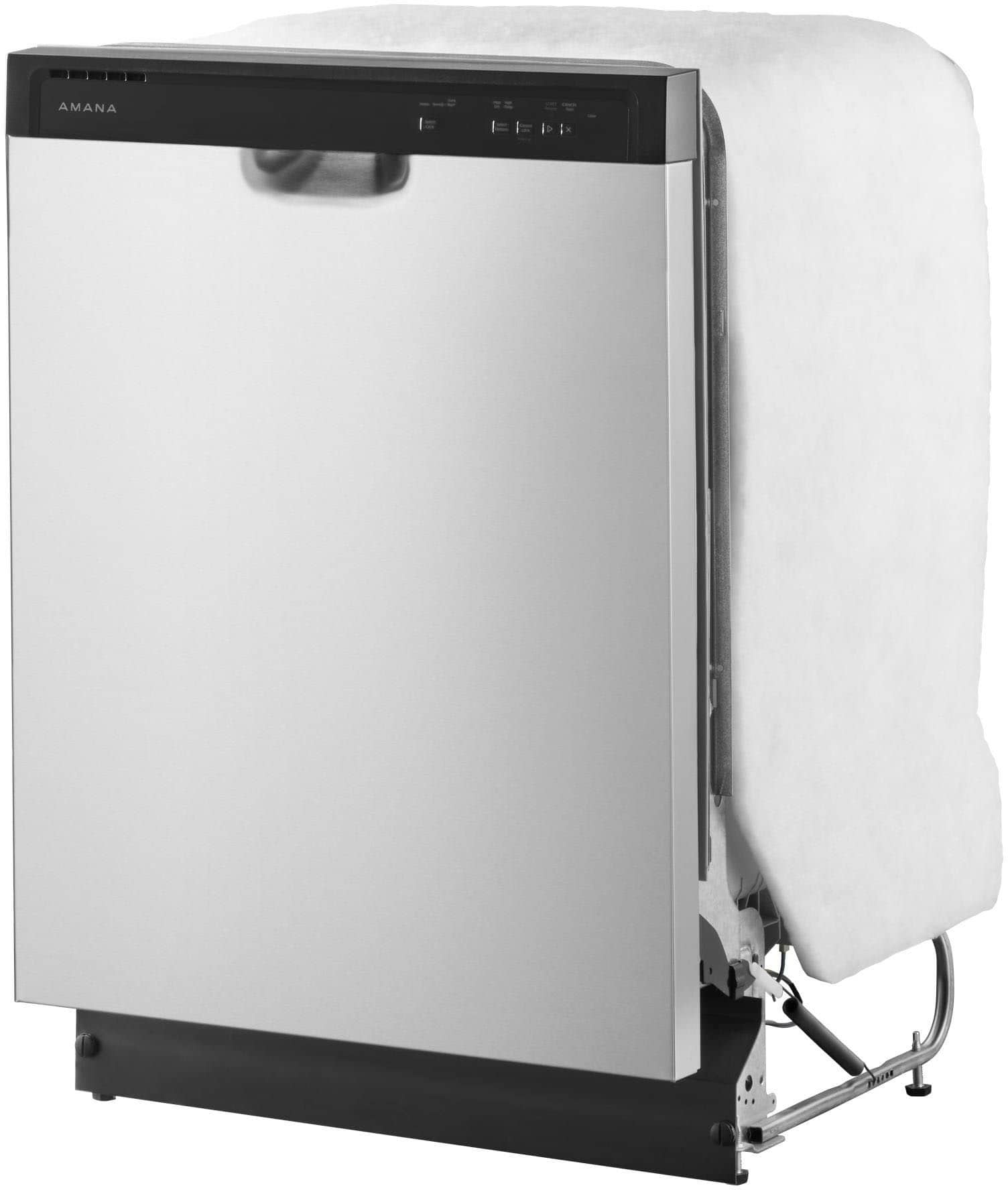 Alt View 2. Amana - 24" Front Control Built-In Dishwasher with Dark Interior, Large Capacity, 59 dBA - Stainless Steel.