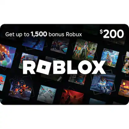 Get up to 1,500 bonus Robux $200 .. ROBLOX