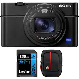 Sony - Cyber-Shot DSC-RX100 VII Premium Compact Digital Camera w/ Accessories Bundle