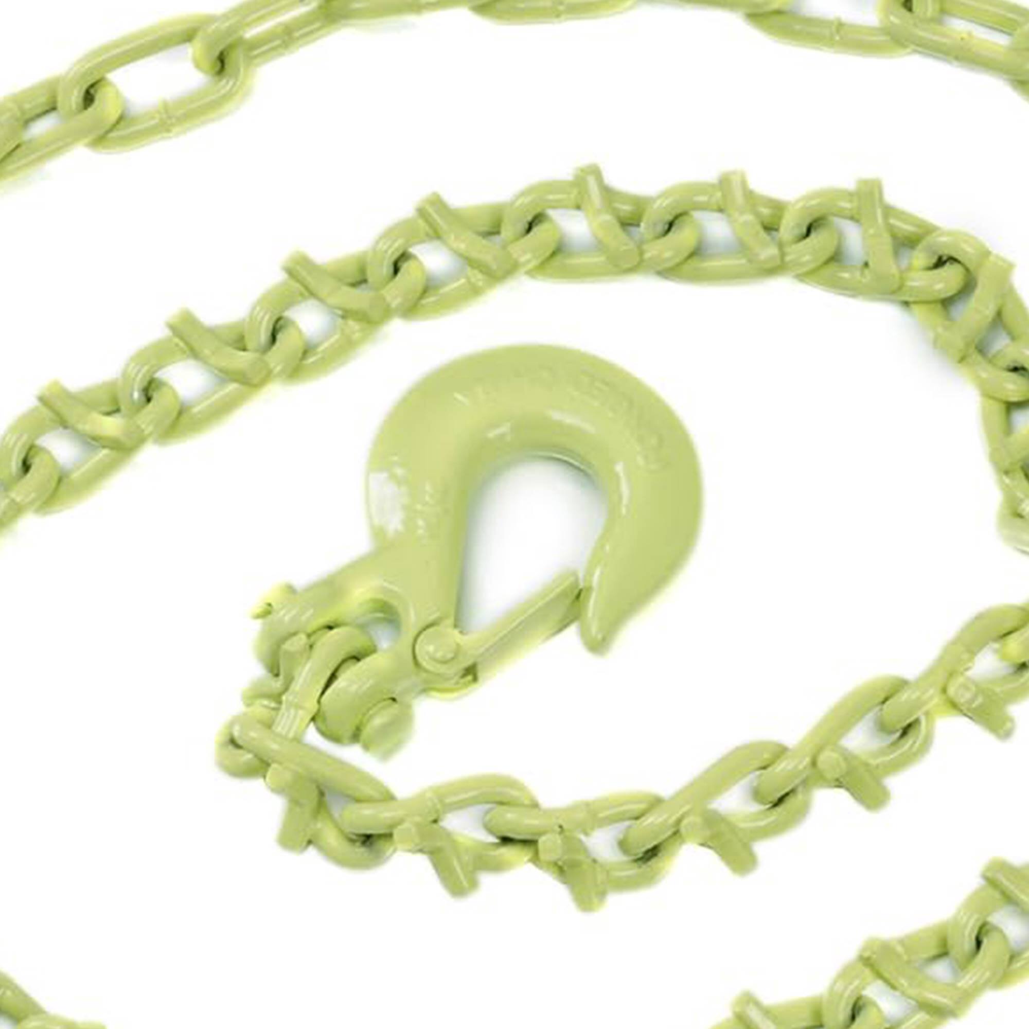 Alt View 5. Timber Tuff - Timber Tuff TMW-20 12-Foot Log Grabber Chain Loop Slides Over 2" Ball, Green - Green.