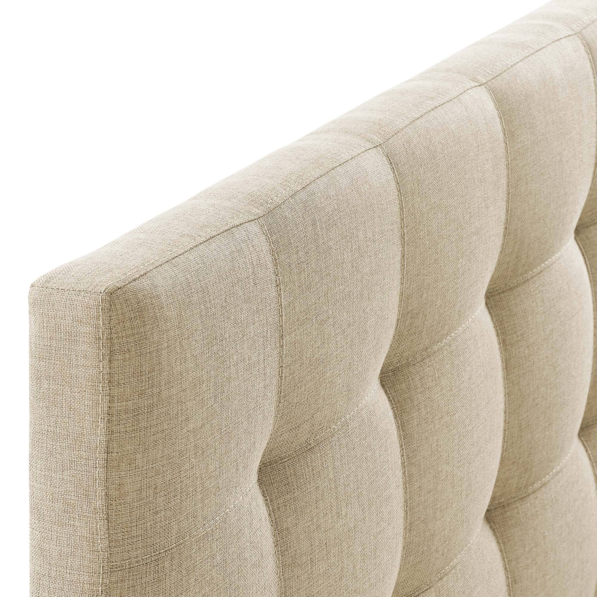Alt View 2. Modway - Lily Upholstered Fabric Queen Headboard by Modway - Brown.