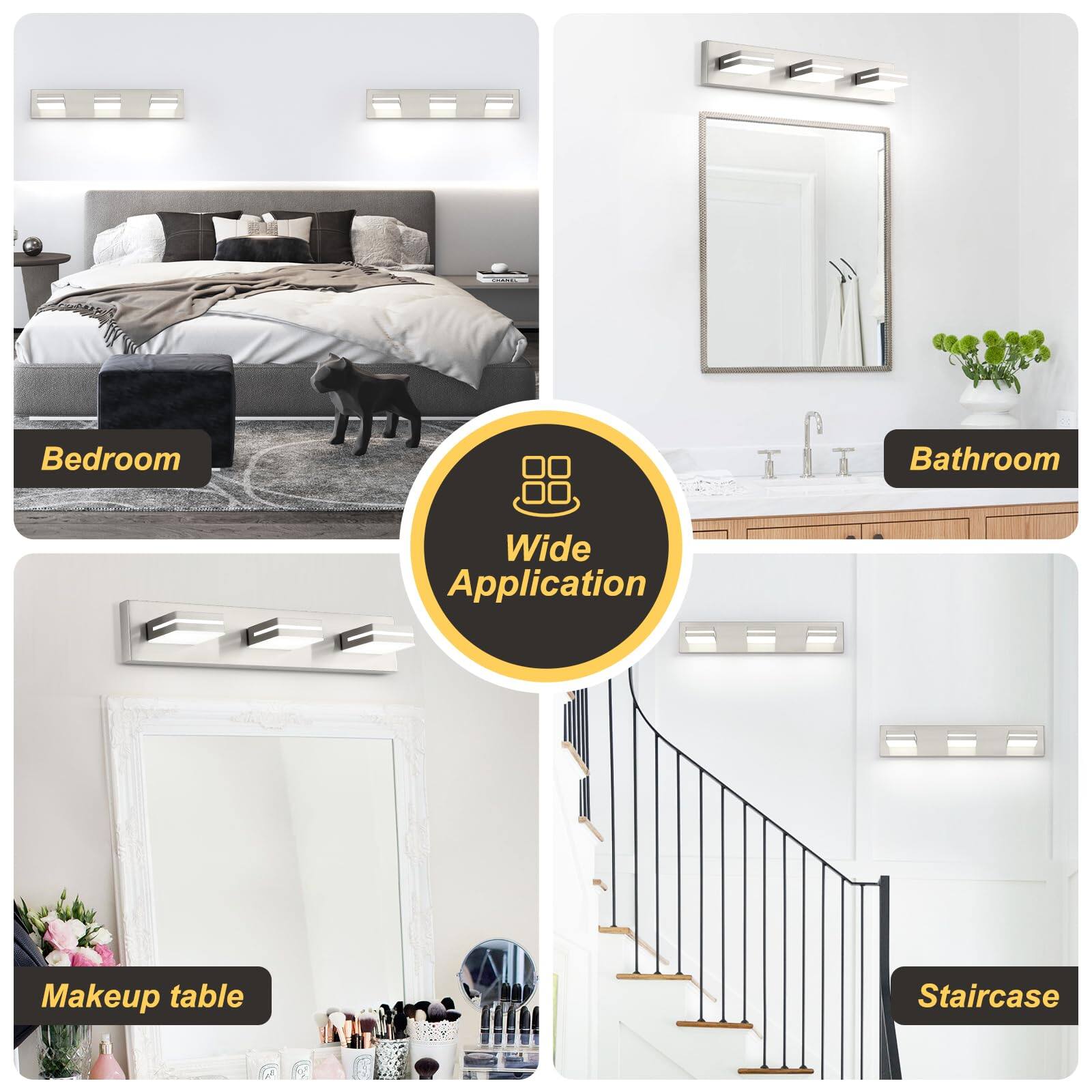 - Bedroom
- Bathroom
- Makeup table
- Staircase

Wide Application