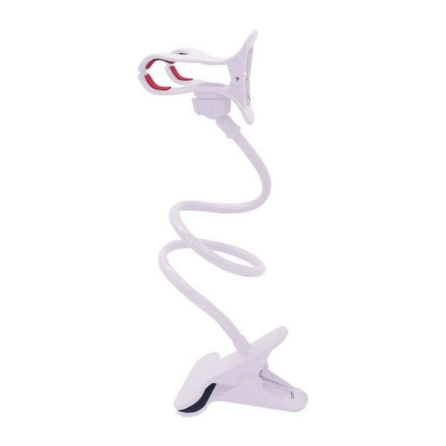 Angle. Stock Preferred - Universal Flexible Gooseneck Mobile Phone Holder-White - White.