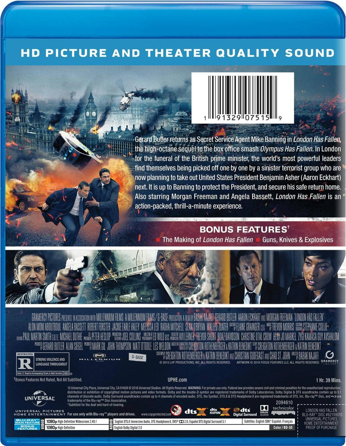 Back. London Has Fallen [Blu-ray].