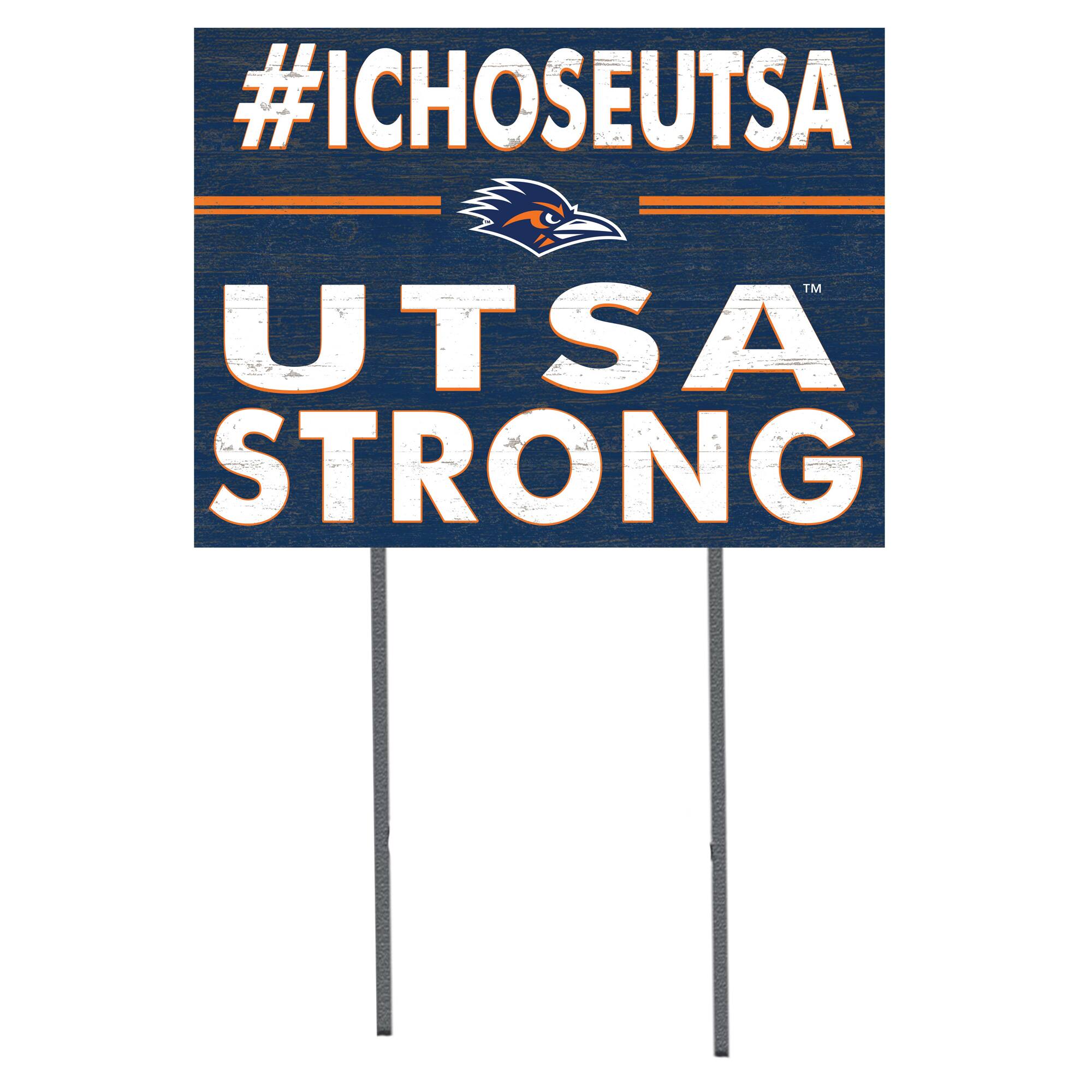 Jardine - UTSA Roadrunners 18'' x 24'' I Chose Lawn Sign - Navy