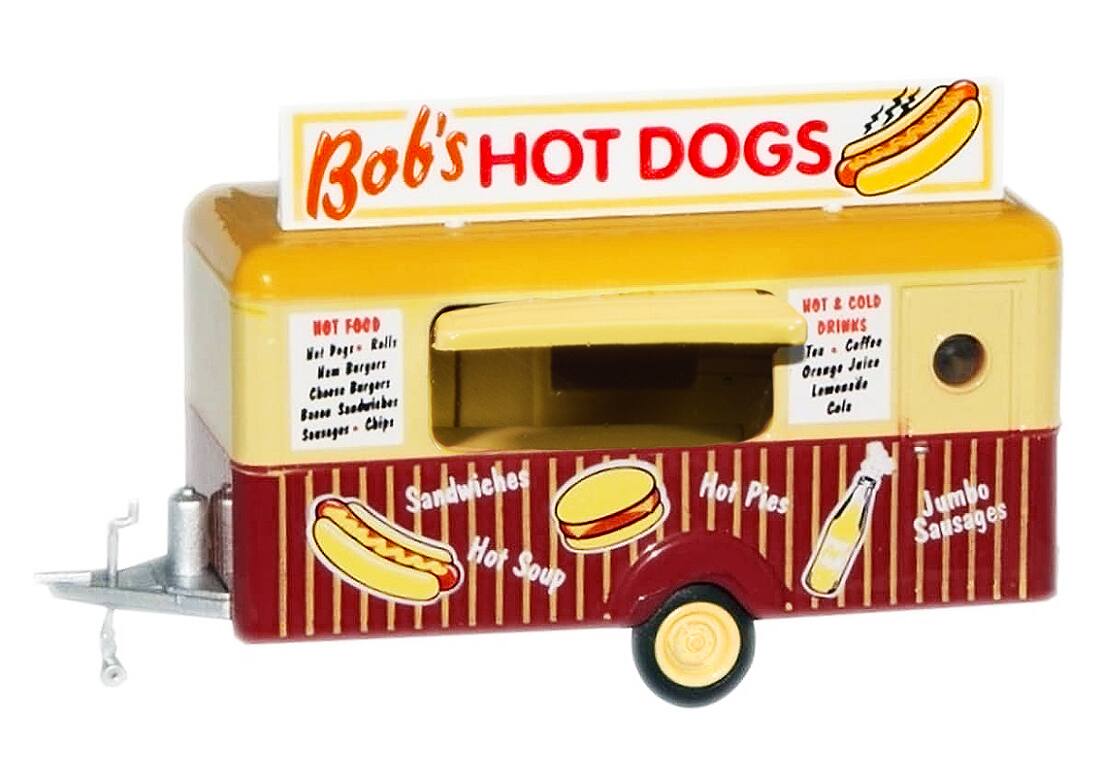 Bob's HOT DOGS

HOT FOOD
- Hot Dogs
- Hot Rolls
- New Burgers
- Cheese Burgers
- Sandwiches
- Hot Pies
- Hot Soup
- Sausages
- Chips

HOT & COLD DRINKS
- Tea
- Coffee
- Orange Juice
- Lemonade
- Cola

Jumbo Sausages