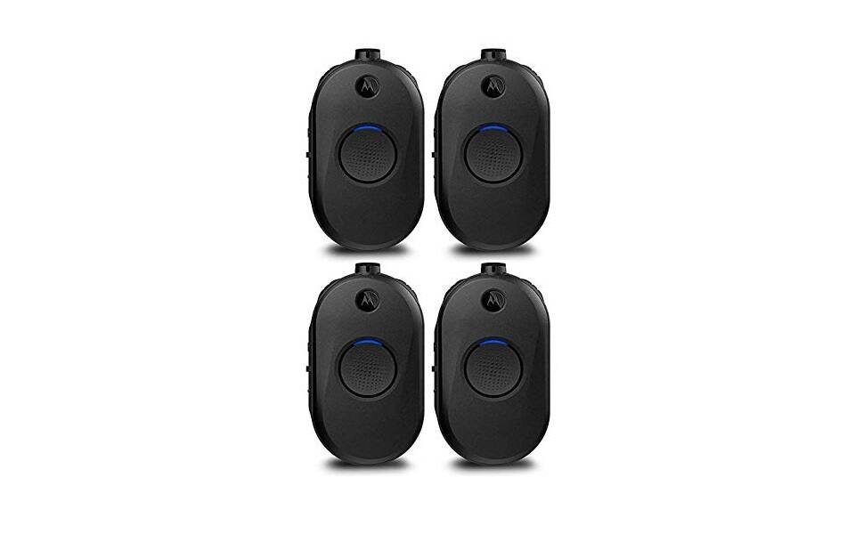 Motorola - CLP1080e UHF 8 Channel 1 Watt Two-Way Radio 4-Pack - Black