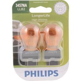Philips - LongerLife Incandescent Parking/Side Marker/Turn Miniature Automotive Bulb 3457NALLB2