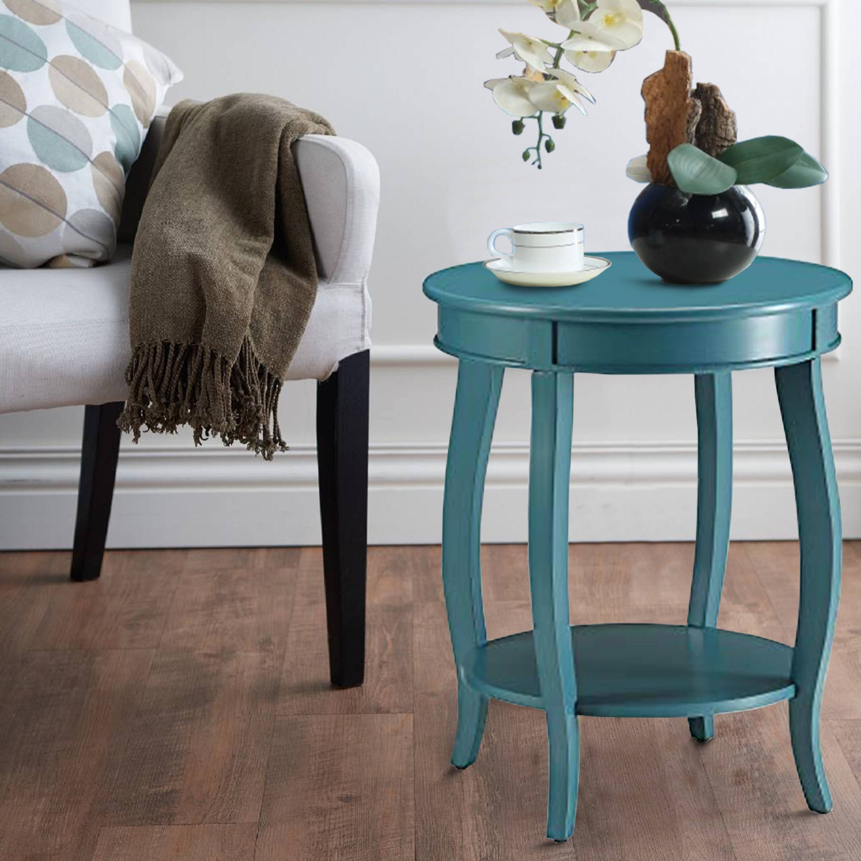 Alt View 5. Manhattan Lane - Affiable Side Table - Teal Blue.