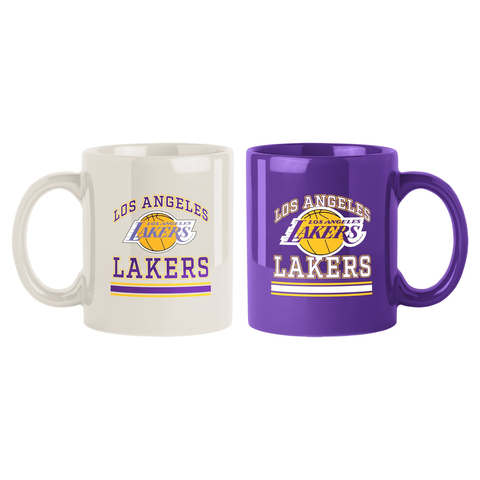 Logo Brands - Los Angeles Lakers 15oz. Current & Throwback Mug Set - Multicolor price history on PriceWatchPro