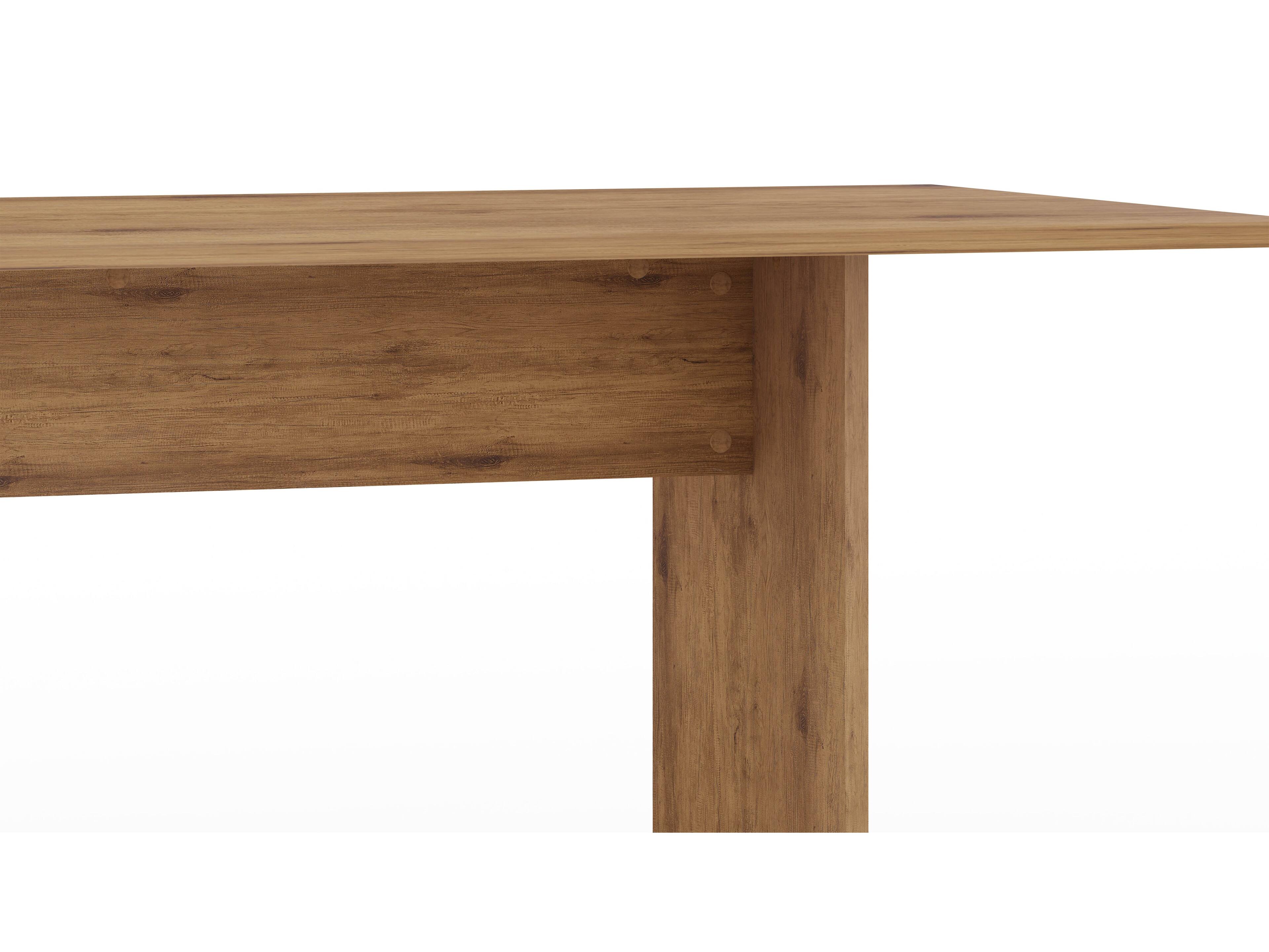 Alt View 3. Manhattan Comfort - Nomad Modern 3-Piece Dining Table Set - Natural.